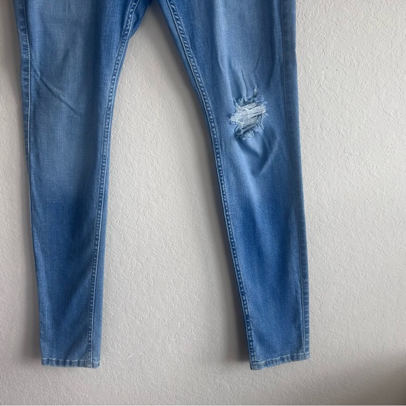 Hollister Jeans Men's Size 34X32 Blue Medium Washed Super Skinny Stretch Denim - Picture 4 of 14